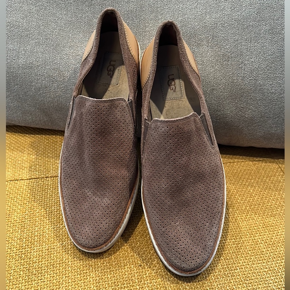 UGG loafers two tone suede & leather